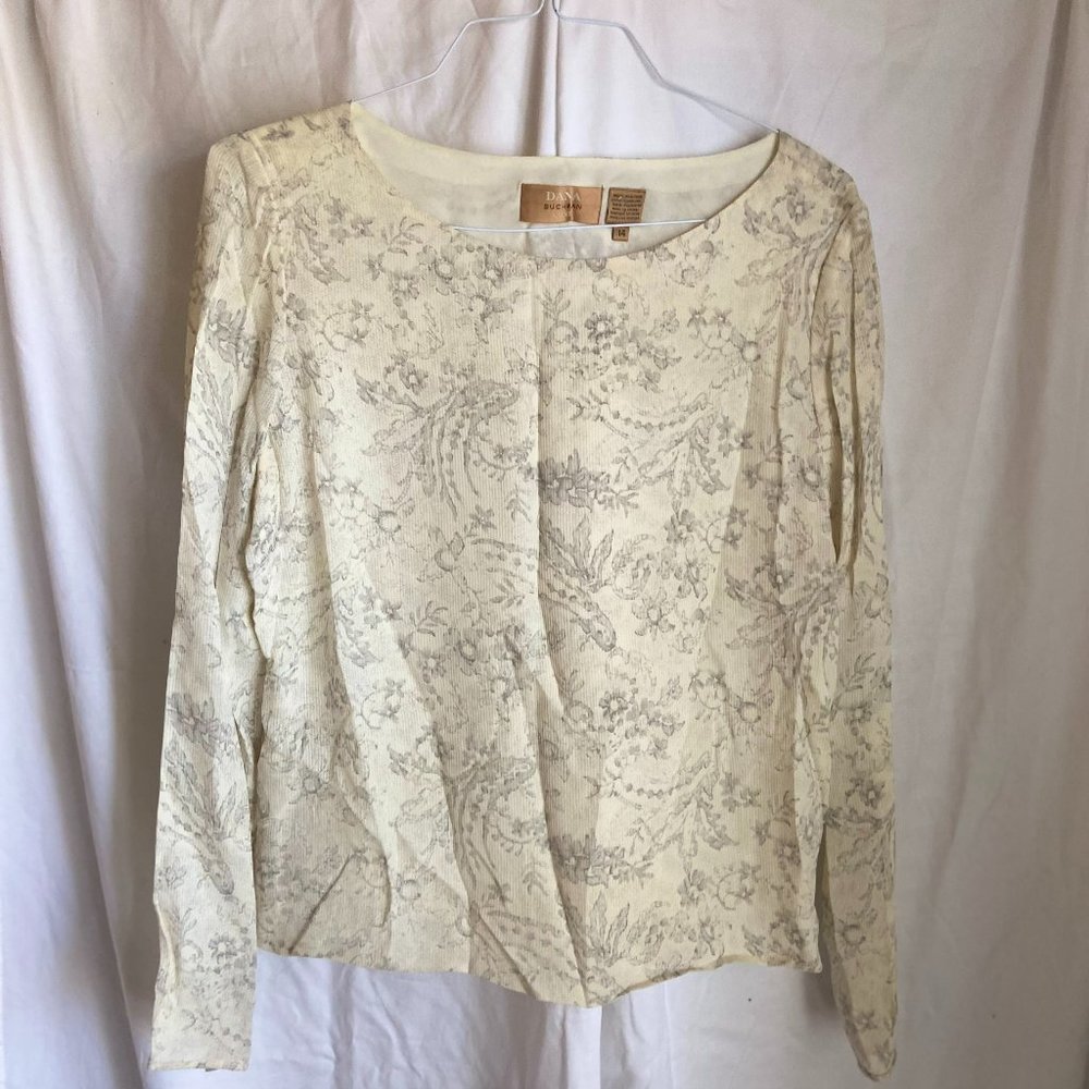 Vintage Dana Buchman Luxe silk top
